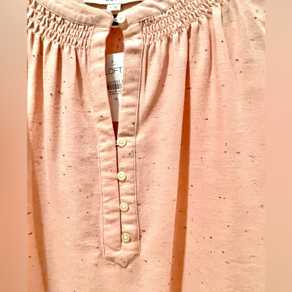 NWT LOFT Pink Women's Tunic Popover Top - Picture 2 of 10